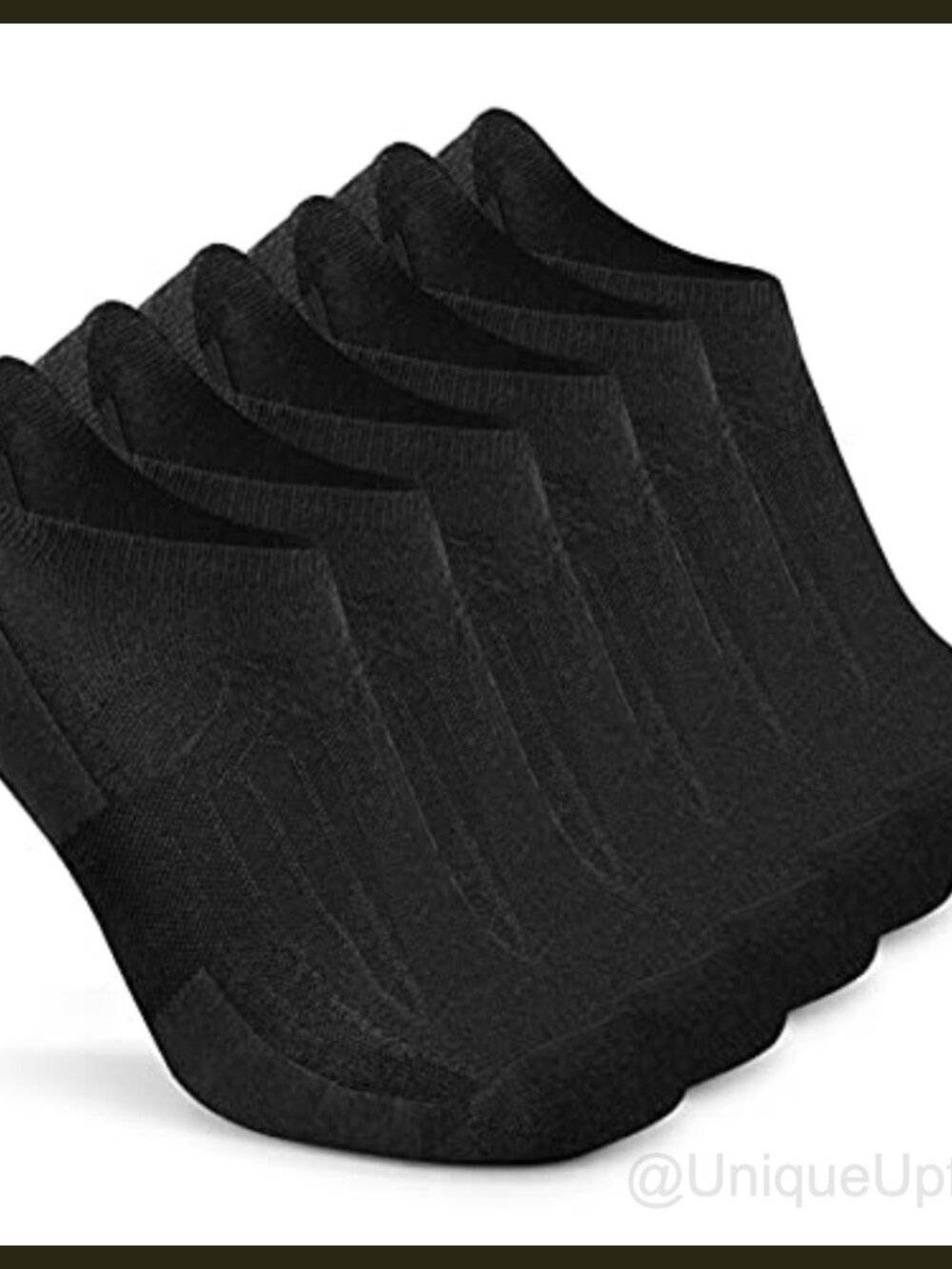 Merino Wool Blend No Show Running Socks Non-Slip Grips Thin Cushioned Black